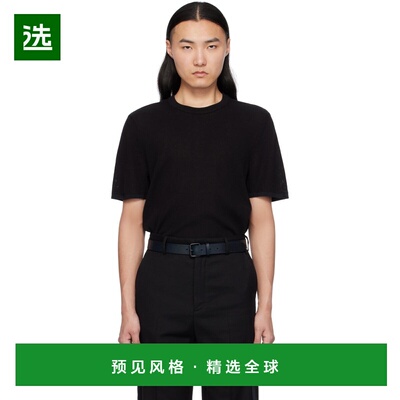 1h可退 香港直邮rag bone 瑞格布恩 男士 黑色 Harvey Crewneck T