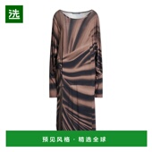 brown棕色 1h可退 舒 女士 中长连衣裙 香港直邮Alberta Ferretti