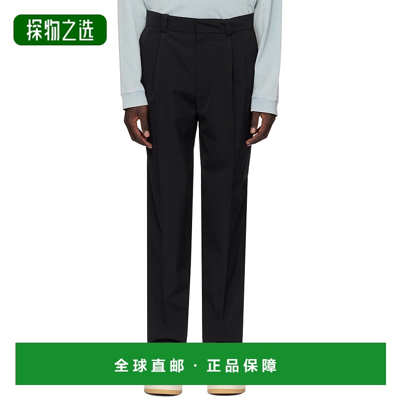 1h可退 香港直邮Acne Studios 艾克妮 男士 黑色 Tailored 长裤 B