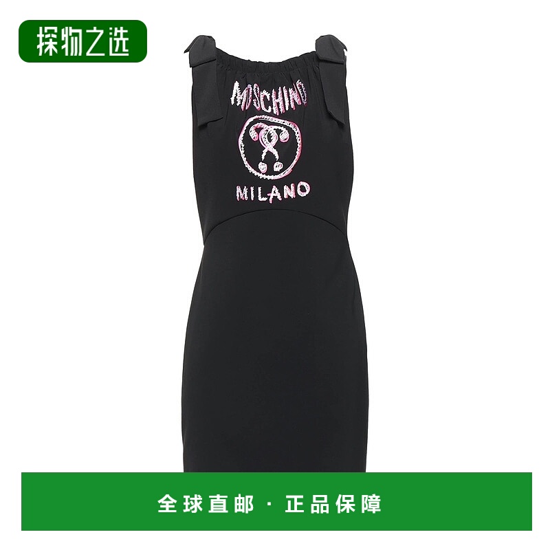 香港直邮Moschino 莫斯奇诺 女士 紧身连衣裙 black黑色 舒适时尚