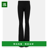 范思哲 女士 Greca 香港直邮versace 嵌花高腰喇叭长裤 001180