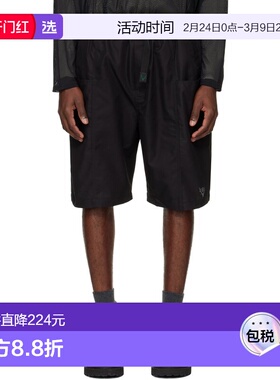 1h可退 香港直邮South2 West8 男士 黑色 Belted C.S. 短裤 QV558