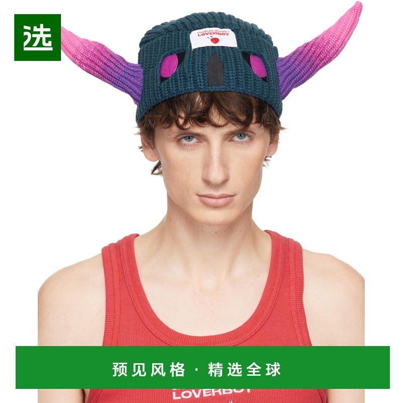 1h可退 香港直邮Charles Jeffrey Loverboy 男士 海军蓝 & 粉色 C,服饰配件/皮带/帽子/围巾,帽子,淘宝优惠券,粉丝福利购,淘宝优惠卷