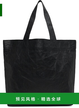 1h可退 香港直邮Y-3 男士 黑色 Leather 托特包 JD2900 black黑色