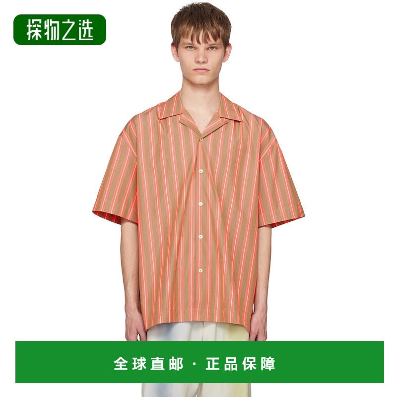 香港直邮Paul Smith 保罗·史密斯 男士 棕色 Oversized 衬衫 M1R