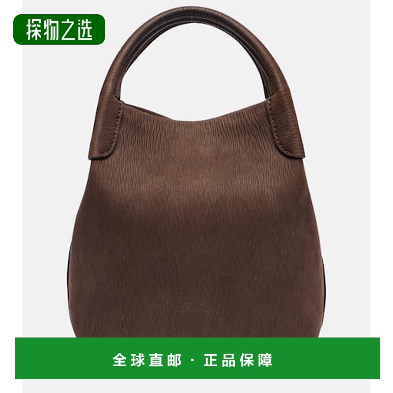 香港直邮Loro Piana 诺悠翩雅 女士 Bale 小号皮革水桶包