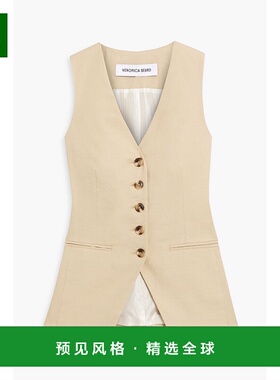 1h可退 香港直邮VERONICA BEARD 女士 Liff 亚麻混纺背心 2406LN0