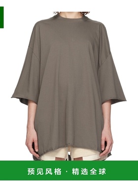 香港直邮RICK OWENS 女士外套 RP02E4204JA34 AW2025 灰色 短袖T