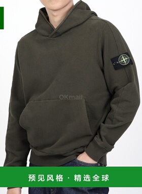 韩国直邮STONE ISLAND 61252 弹力棉质抓绒连帽卫衣_常规版型拉链
