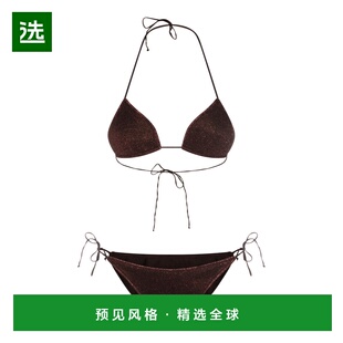 1h可退 香港直邮oseree 女士 LUMIERE 80S BEACHWEAR 巧克力色比