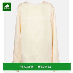 女士 舒适时尚 Durion yellow黄色 缎面上衣 香港直邮KHAITE