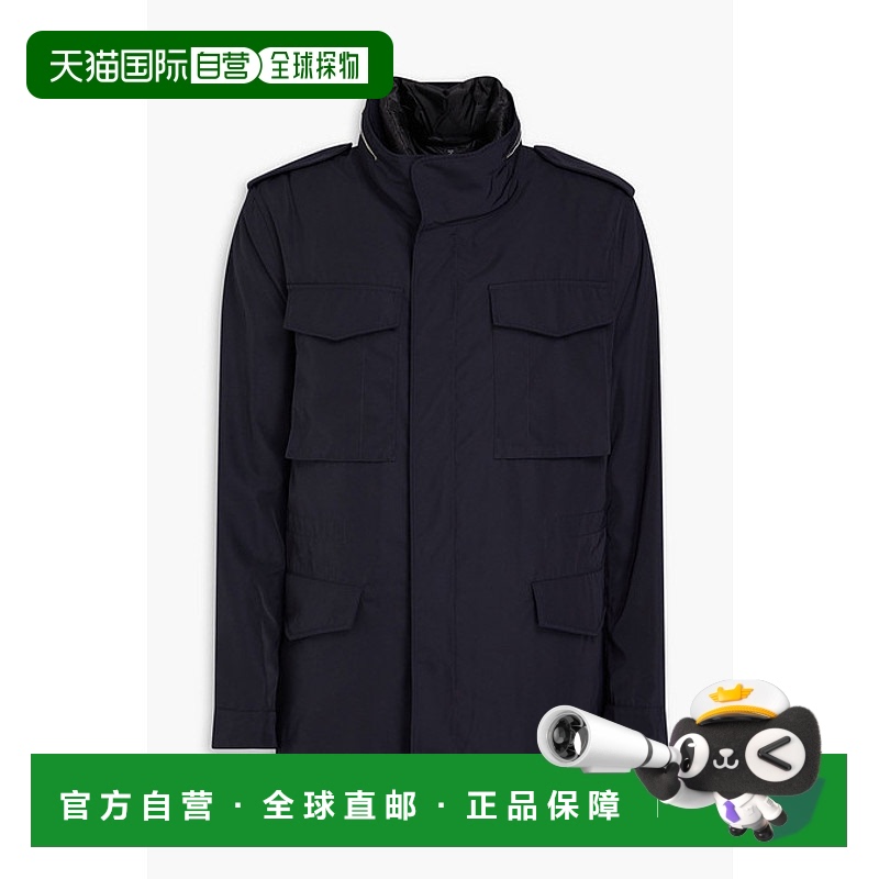 1h可退 香港直邮Dunhill 登喜路 男士 绗缝羊绒斜纹布拉链背心 DU