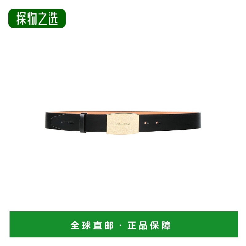香港直邮Dsquared2 二次方 男士 皮带腰带 black黑色 舒适时尚