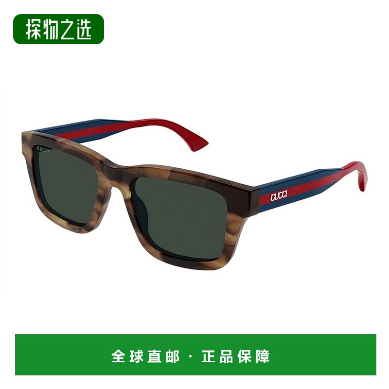 1h可退 香港直邮Gucci 古驰 男士 方框太阳镜 GG1869S black黑色
