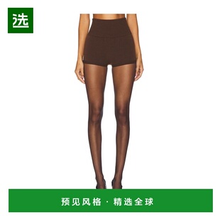 53326 1h可退 美利奴羊毛短裤 女士 brown棕色 香港直邮Wolford