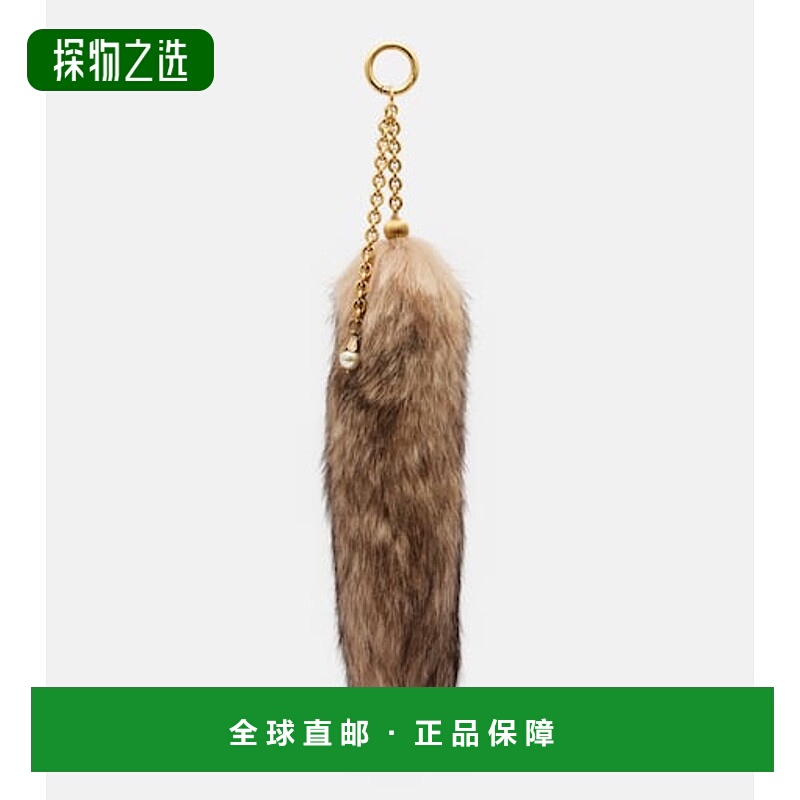 香港直邮Chloe蔻依女士 Treasure Tails毛羊皮吊饰包包