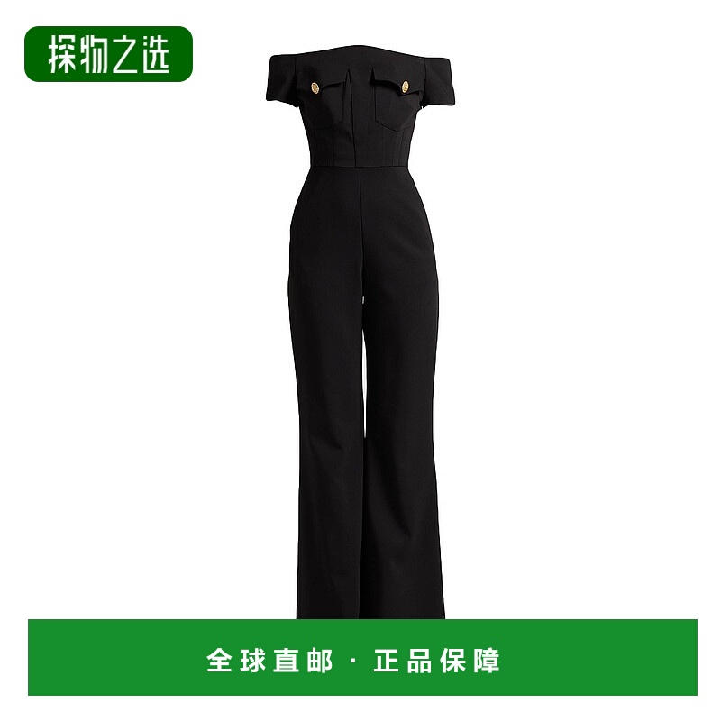 香港直邮Balmain 巴尔曼 女士 连衣裤 black黑色 舒适时尚连体裤