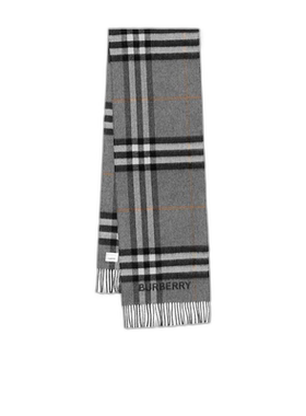 Burberry 双面对比格纹羊绒围巾 80592771博柏利【付后1h可退】