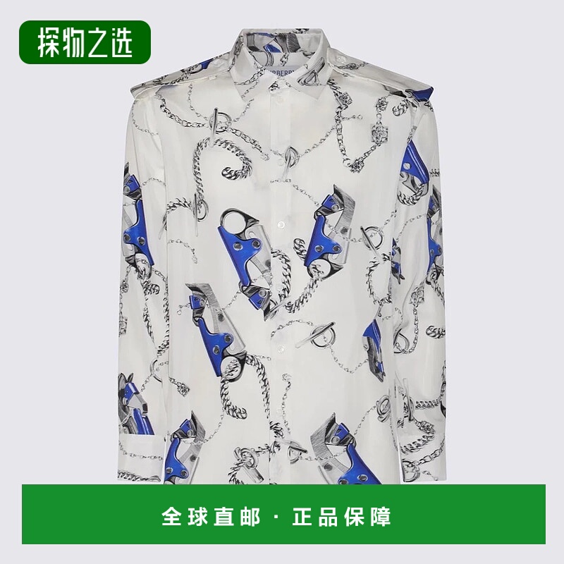 1h可退 香港直邮BURBERRY 女士T恤 8090714B9594 SS2024 蓝色 CAM