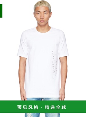 1h可退 香港直邮Doublet 男士 白色圆领 T 恤 22SS06CS217