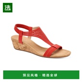 美国直邮 Alfani Vacanza 1h可退 女士仿皮坡跟凉鞋