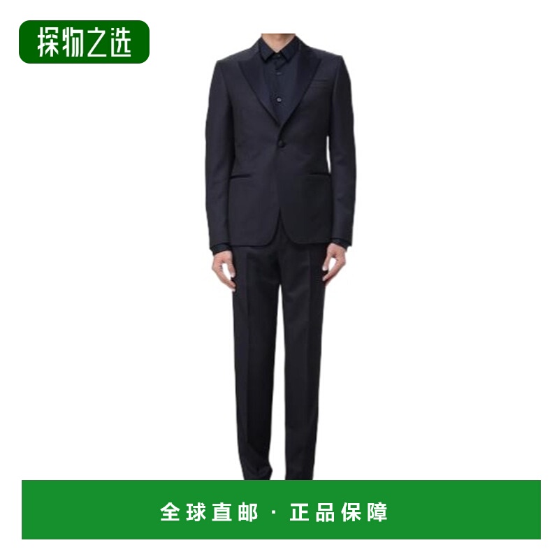 香港直邮Zegna 长袖西装套装 282KGQ222777A2杰尼亚外套