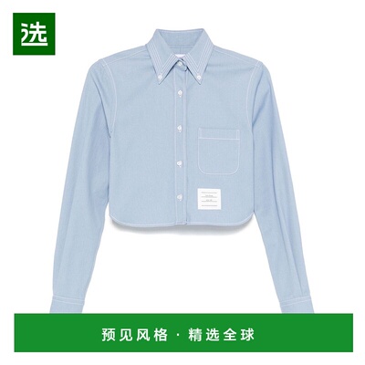 香港直邮Thom Browne 汤姆·布朗 女士 翻领长袖衬衫 FLL183AF099