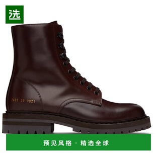 1h可退 香港直邮Common Projects 男士 棕色 Combat 踝靴 ARTICLE