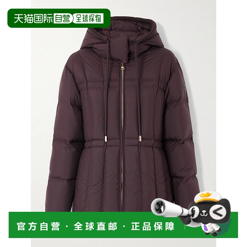 1h可退 香港直邮Moncler 盟可睐 女士 Estom shell 连帽绗缝羽绒