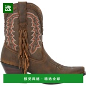 美国直邮 Durango Crush刺绣剪趾女士复古短靴 1h可退 时尚 舒