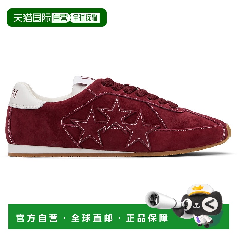 香港直邮AMIRI 女士 酒红色 Pacific Flat 运动鞋 AWFOSR1146