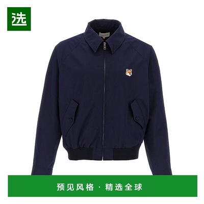 1h可退 香港直邮MAISON KITSUNE 男士 海军蓝 Harrington 飞行员
