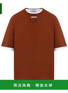 香港直邮Prada 短袖T恤 3547B15ZGSOOO普拉达下摆