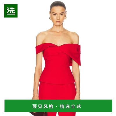 1h可退 香港直邮Rachel Gilbert 女士 Mattie 上衣 25RRG30584RED