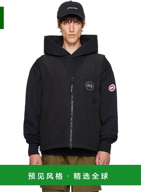 1h可退 香港直邮Canada Goose 加拿大鹅 男士 黑色 Canmore 马甲