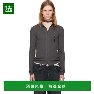 1h可退 香港直邮Magliano 男士 灰色 Nudo Serafino 开衫 MGFW25T