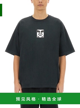 1h可退 香港直邮Obey 男士 黑色棉质T恤 167924152PIGMENTTRUEVIN