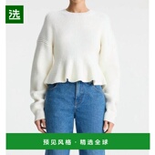 圆领设计 美国直邮 1h可退 黄油色 Eliza毛衣 时尚 女装