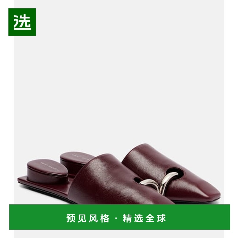 香港直邮Tory Burch 托里·伯奇 女士 Pierced 皮质凉拖