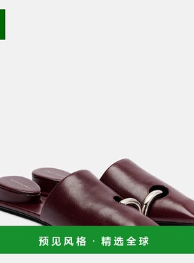 1h可退 香港直邮Tory Burch 托里·伯奇 女士 Pierced 皮质凉拖