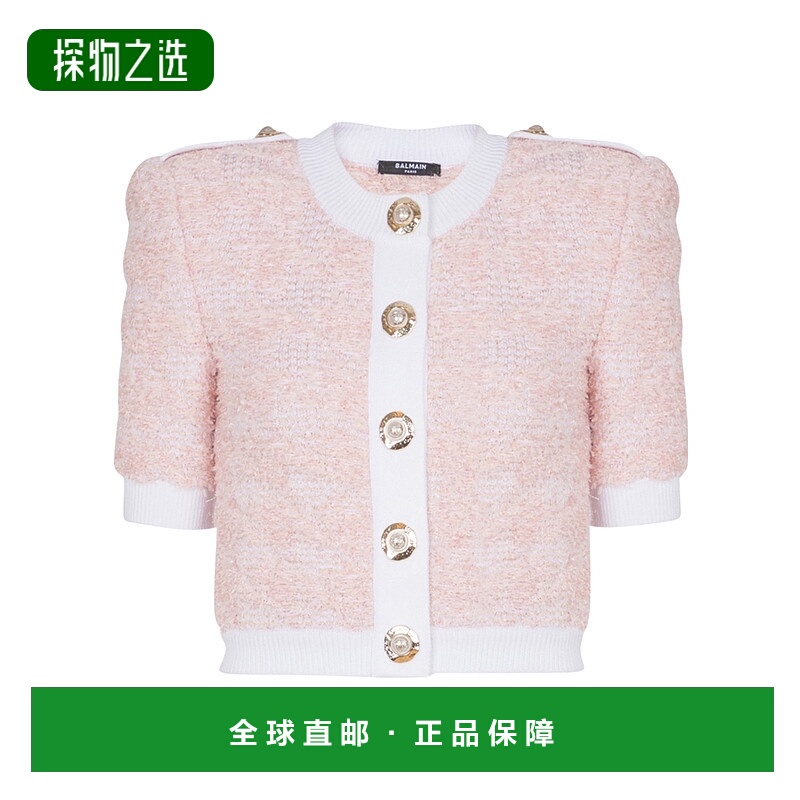 香港直邮Balmain 短袖针织开衫 FF1KL235KI72