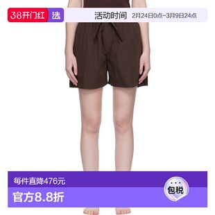 1h可退 香港直邮Tekla 女士 棕色睡裤 PPLSHORTS137 brown棕色 舒