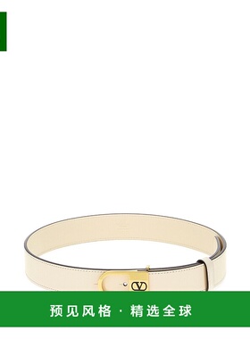 1h可退 香港直邮valentino 华伦天奴 女士 乳白色皮带腰带 7W0T0S