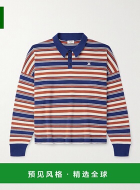 1h可退 香港直邮Celine 思琳 男士 长袖Polo衫 RY0BK886Z翻领男装