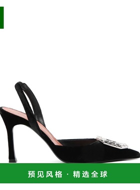 1h可退 香港直邮Amina Muaddi 女士 鞋跟黑色高跟鞋 15S365663CAM