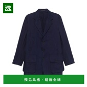 YAMAMOTO SS2025 男士 香港直邮YOHJI 西服 HPJ050041 蓝色 单排扣