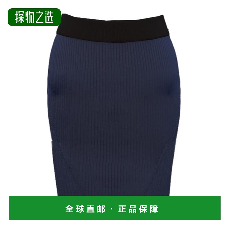 香港直邮Balmain 针织中长半身裙 FF0LC012KJ15