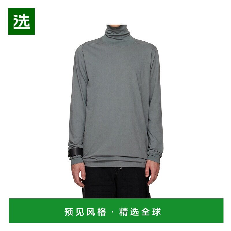 1h可退 香港直邮Rick Owens Concordians Surf 高领T恤 RU02E1286