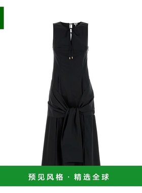 1h可退 香港直邮LOEWE 罗意威 女士 黑色府绸连衣裙 S359Y09XJ9BL