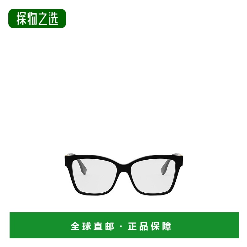 香港直邮Fendi 方形眼镜 FE50117I正品舒适防紫外线显脸小高级感